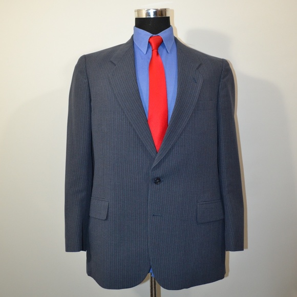 Calvert Other - Calvert 44R Sport Coat Blazer Suit Jacket Dark Blu